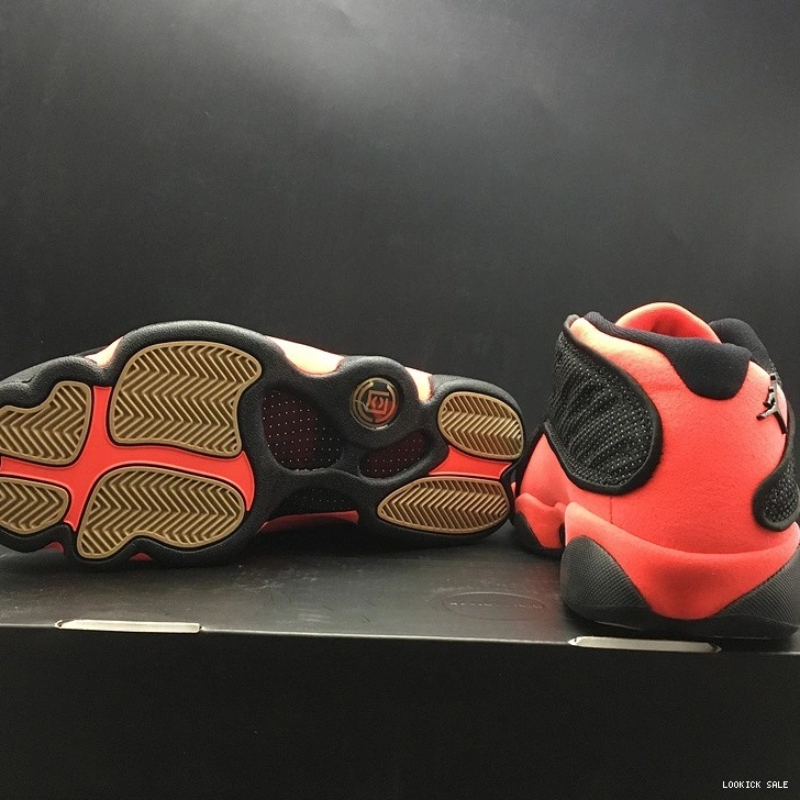 Rep AT3102-006 Red  Black Clot Jordan Low Retro 13  0514